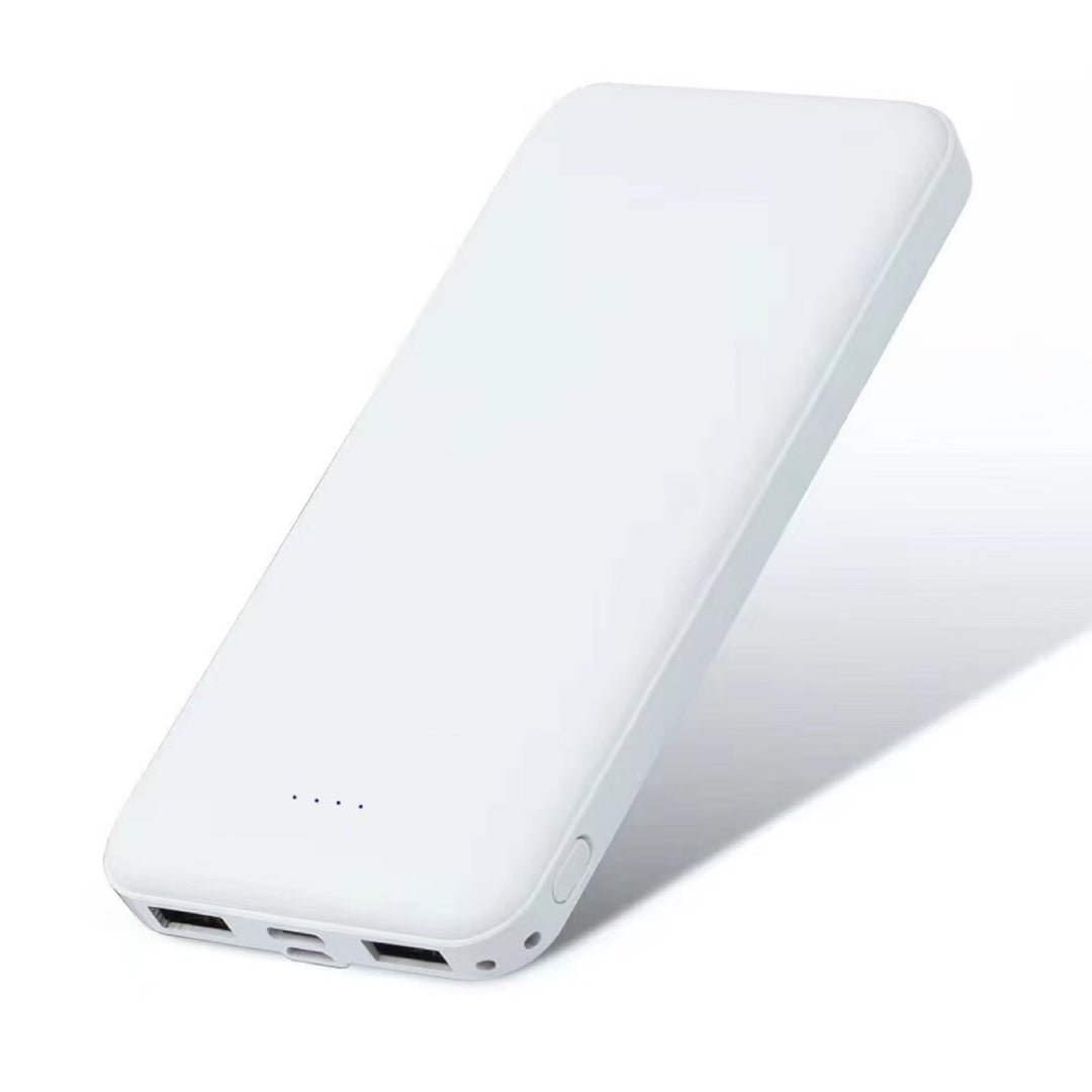 Mini Mobile Power Bank 10000mAh with Charging Cable and Manual