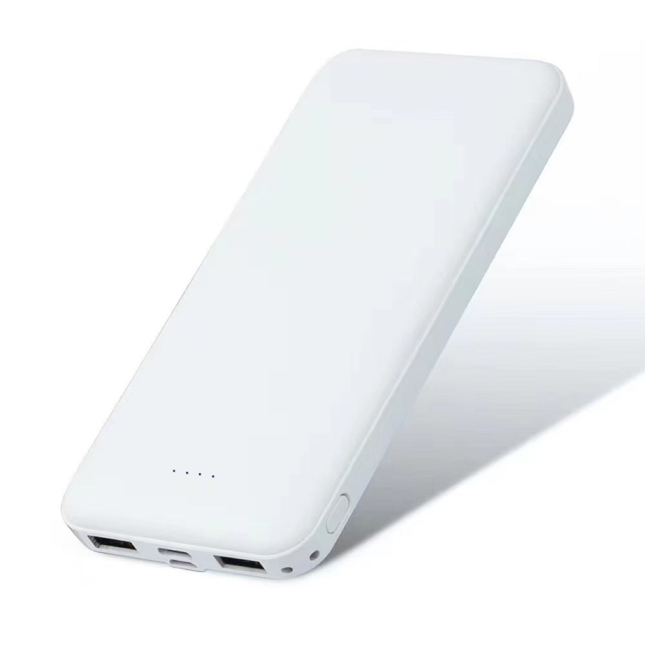 Mini Mobile Power Bank 10000mAh with Charging Cable and Manual - White / 10000 MA