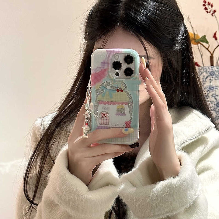 Akryltelefonfodral för iPhone i koreansk stil nisch