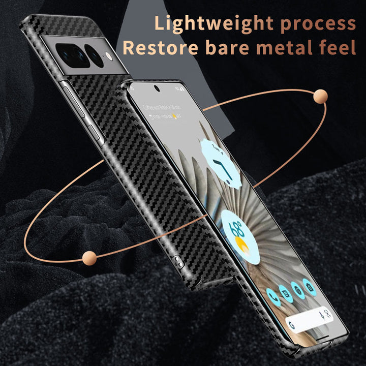 Magnetic Phone Case Wireless Charger PC Carbon Fiber Pattern