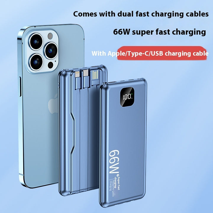 K-X10 liten powerbank med liten skärm Yuanfeng blå och andra färger