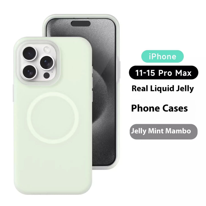 Solid Color Jelly Magnetic Phone Cases in Vibrant Shades
