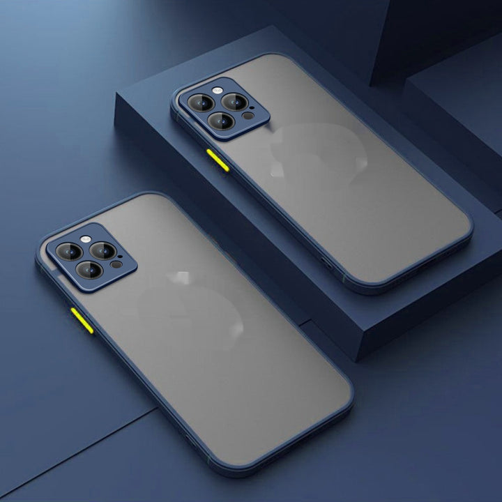 Magnetic Suction Phone Case with Frosted Skin for Apple Devices