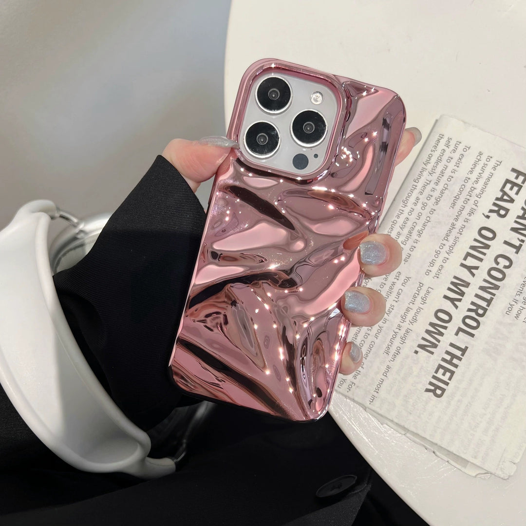 Löstad mönster mjölkblå och rosa TPU-telefonhöljen med stötskyddsfunktioner