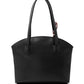 Faux Leather Zippered Shoulder Bag Single Compartment Handbag with Scarf Gift Womens Hand Shoulder Crossbody Bag Black