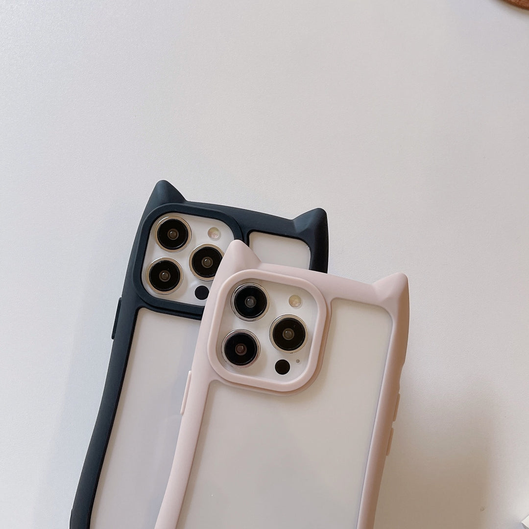 Xym Cat Ears Acrylic Phone Cases for iPhone Models