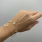 VIP Gold Three Piece Hand Chain Bracelet Set