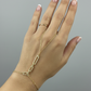 VIP Crystal Branded Hand Chain Bracelet