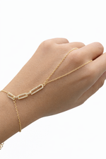 VIP Crystal Branded Hand Chain Bracelet