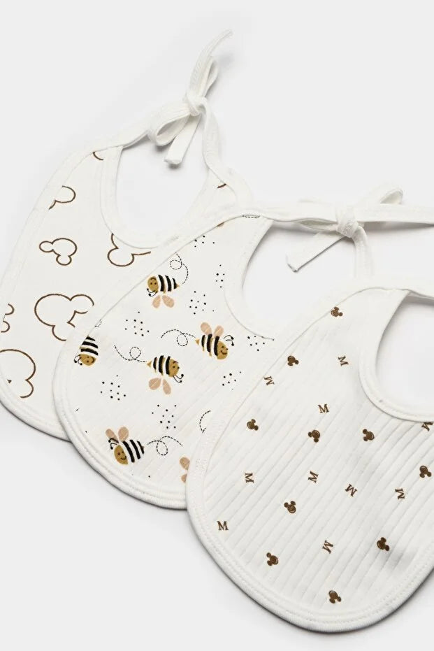 12-Pack Boys Cotton Bibs Double Layer Soft Baby Bib Set Mixed Pattern Feeding Bibs