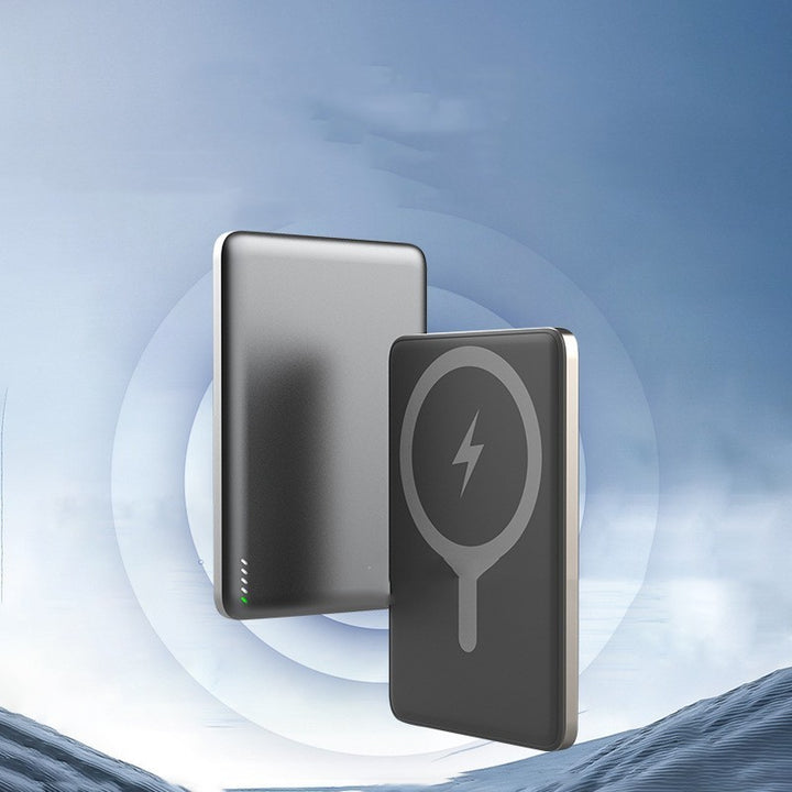 Magnetisk trådlös powerbank 5000mAh 10000mAh legeringsskal bärbar laddare
