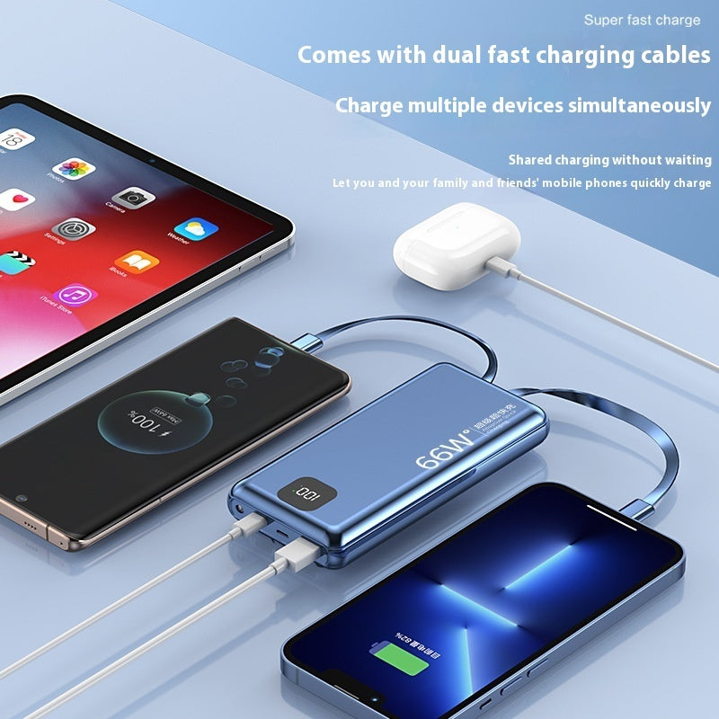 K-X10 liten powerbank med liten skärm Yuanfeng blå och andra färger