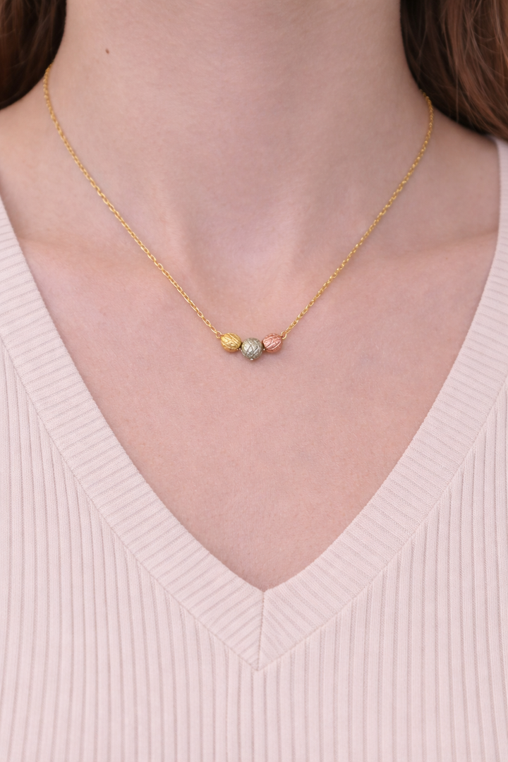 Stainless Steel Beaded Necklace for Women