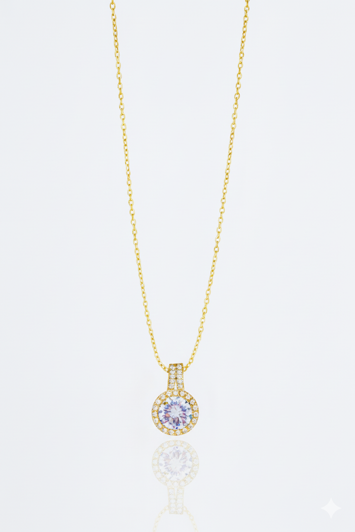 Stainless Steel Baguette Necklace for Women