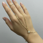 VIP Gold Sequin North Star Hand Chain Bracelet