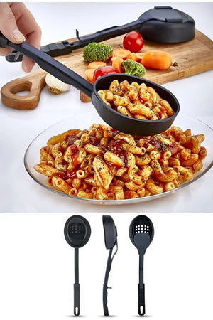 3-in-1 Multifunctional Kitchen Utensil: Ladle Slotted Spoon Skimmer