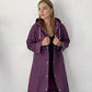 Unisex Purple EVA Fabric Waterproof & Windproof Raincoat