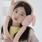 Blush Plush Rabbit Playful Ears Headphones