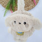 Boys Cream Plush Winter Earmuffs – Fluffy Puppy Ear Warmers for Kids
