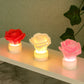 3 Piece Mini LED Rose Pattern Night Light Set Romantic Table Lamp
