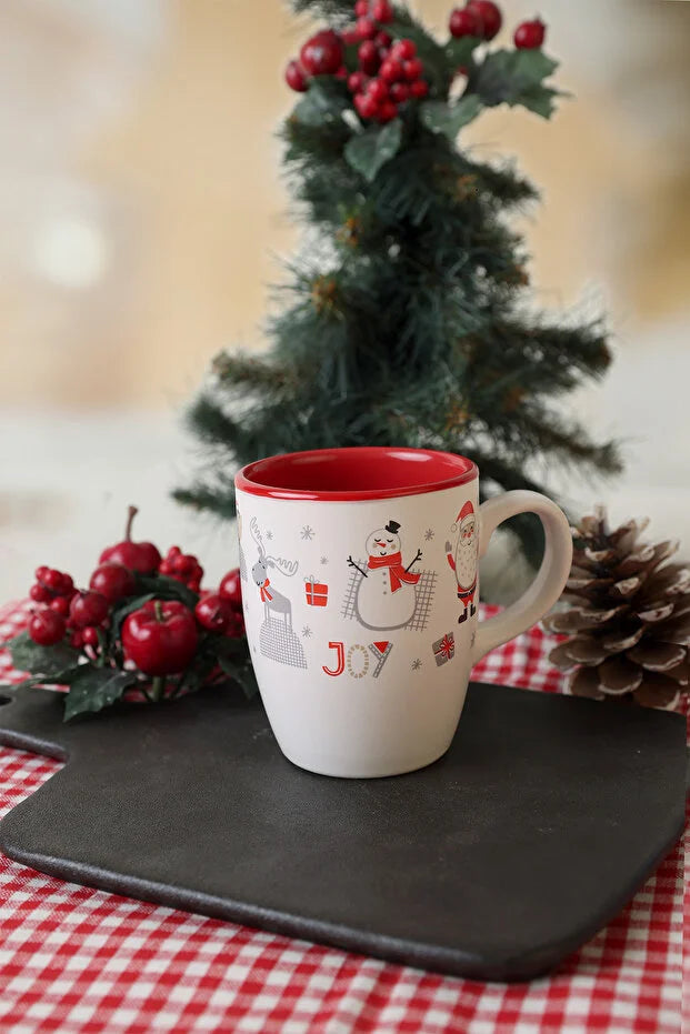 Christmas Joy Mug New Year Ceramic Cup 9 cm