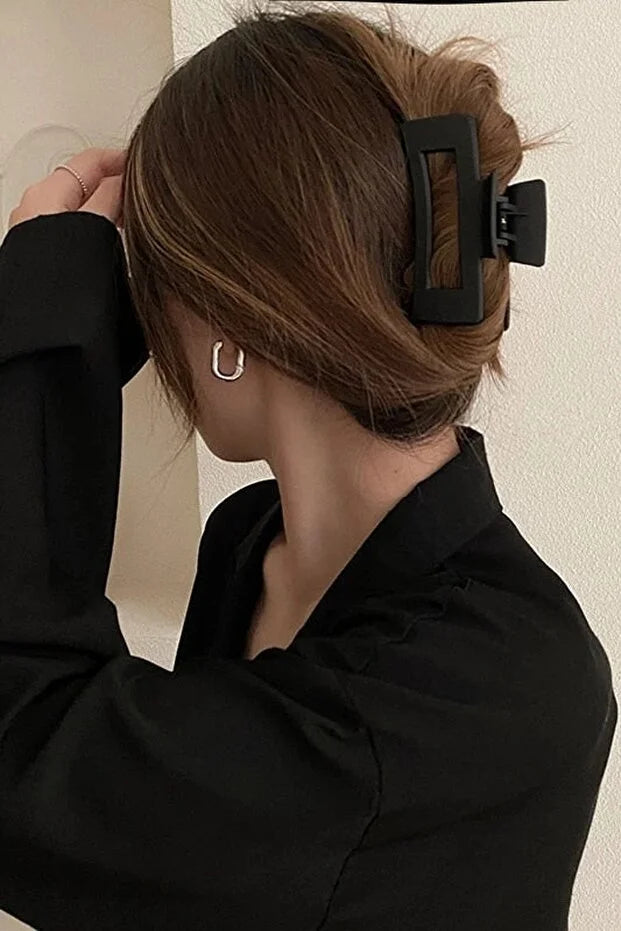 6 Piece Women Large Brown XL Hair Claw Clip Set Strong Hold Daily