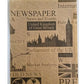 50 Pack Vintage Newspaper Pattern Wax Paper Mixed Design Food Presentation Sheets