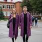 Unisex Purple EVA Fabric Waterproof & Windproof Raincoat