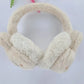 Girls Cream Plush Winter Earmuffs – Fluffy Bunny Ear Warmers for Kids