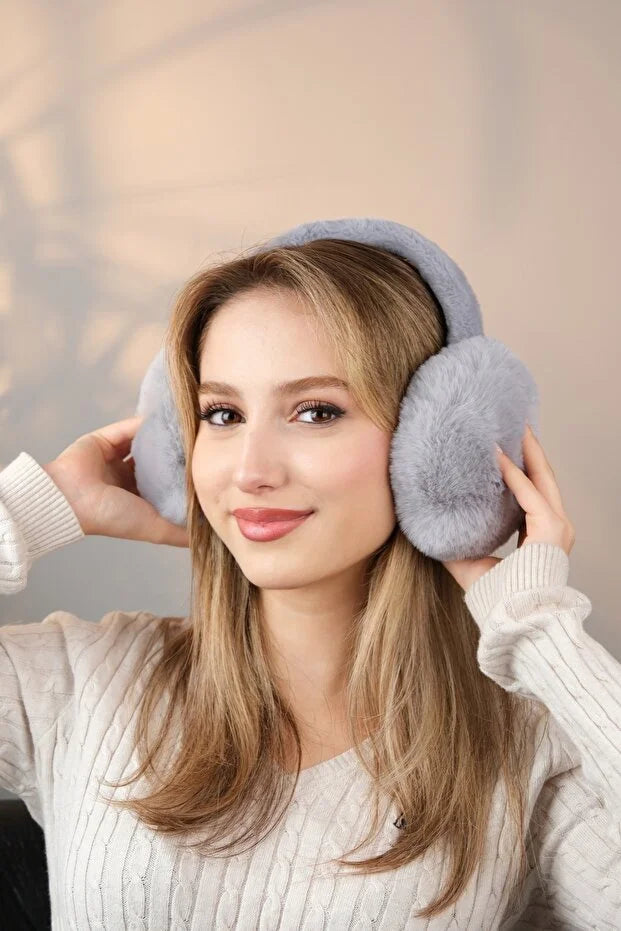 Soft Plush Foldable Earmuffs – Cold Weather Protection Ear Warmers
