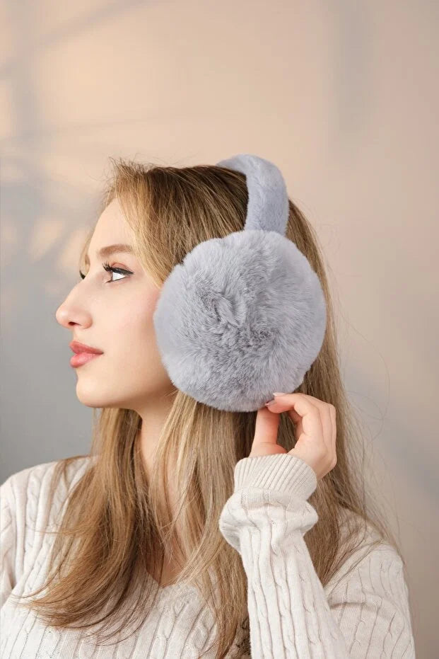 Soft Plush Foldable Earmuffs – Cold Weather Protection Ear Warmers