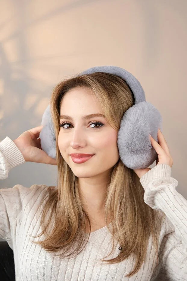Soft Plush Foldable Earmuffs – Cold Weather Protection Ear Warmers