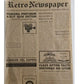 50 Pack Vintage Newspaper Pattern Wax Paper Mixed Design Food Presentation Sheets