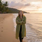 Khaki EVA Fabric Waterproof & Windproof Raincoat