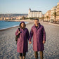 Unisex Purple EVA Fabric Waterproof & Windproof Raincoat