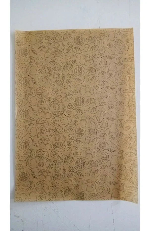 50 Pack Vintage Newspaper Pattern Wax Paper Mixed Design Food Presentation Sheets