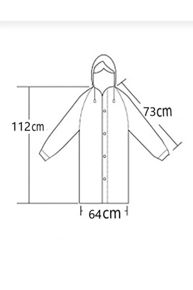 Unisex Purple EVA Fabric Waterproof & Windproof Raincoat