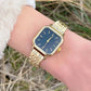 Retro Minimal Square Dial Women’s Watch | Elegant Wrist Watch
