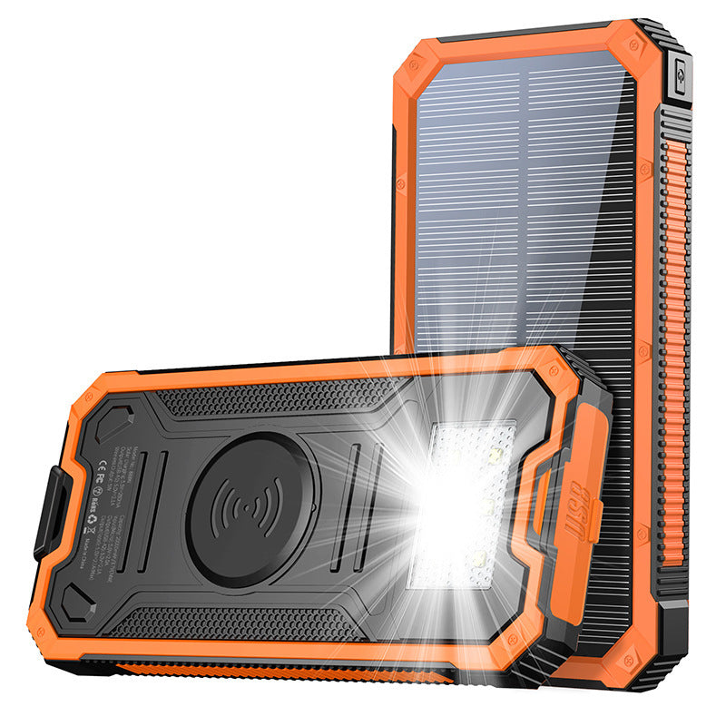 Industriell stil solcells laddningsenhet powerbank med solenergi
