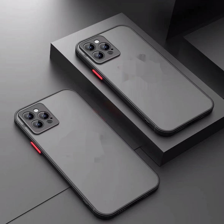 Magnetic Suction Phone Case with Frosted Skin for Apple Devices