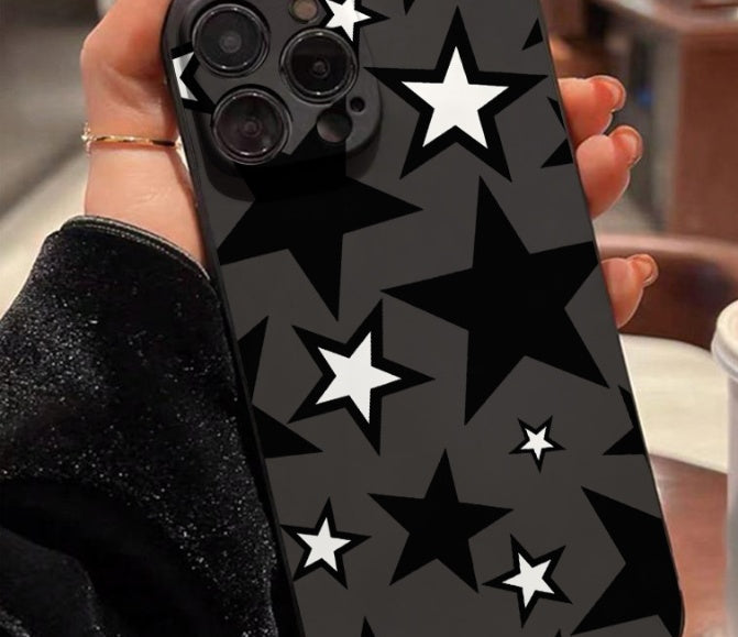 Drop-resistant soft shell phone case with trendy cartoon and Nordic design