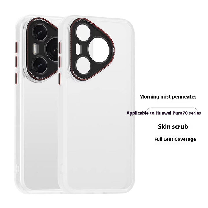 Skin-Friendly Matte All-Inclusive Lens Phone Cases in Multiple Colors