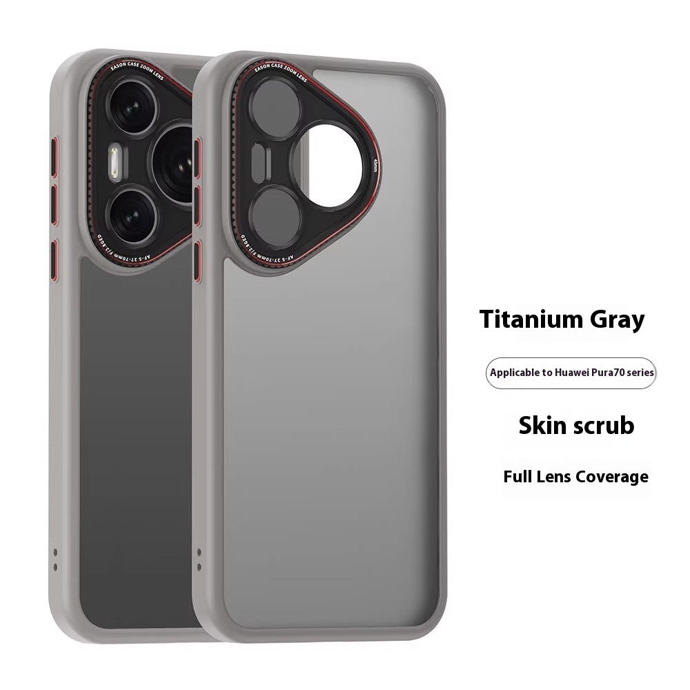 Skin-Friendly Matte All-Inclusive Lens Phone Cases in Multiple Colors