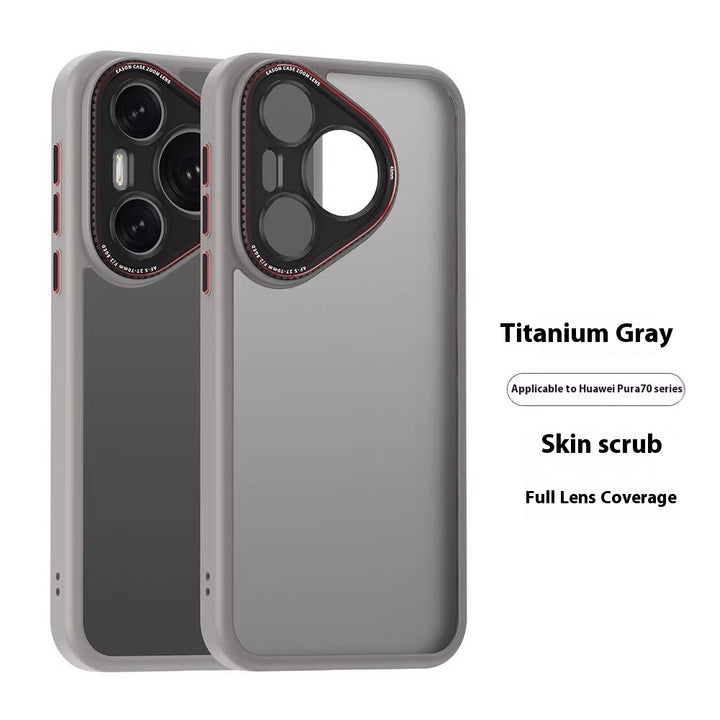 Skin-Friendly Matte All-Inclusive Lens Phone Cases in Multiple Colors