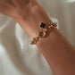 Black Clover Bracelet Adjustable Minimal Elegant Fashion Jewelry Gift for Her