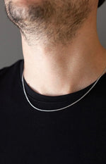 Stainless Steel Men Snake Chain Necklace 50 cm