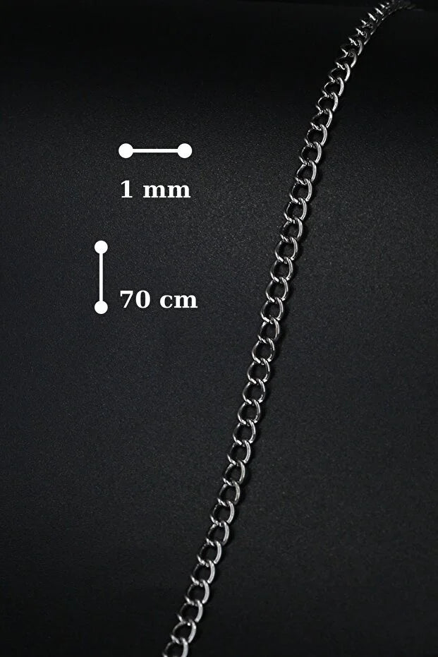 3 Piece Pirate Sword Anchor Skull Pendant Necklace Set Men