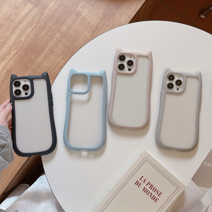 Xym Cat Ears Acrylic Phone Cases for iPhone Models
