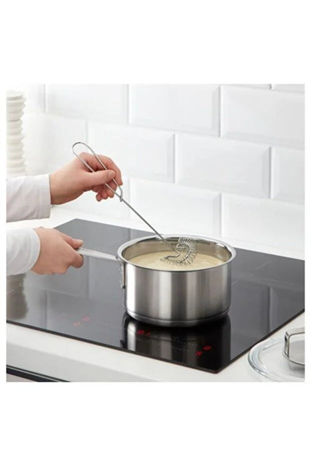 2-Piece Metal Whisk Set Spring Egg Beater Cake Sauce Mixing Whisks