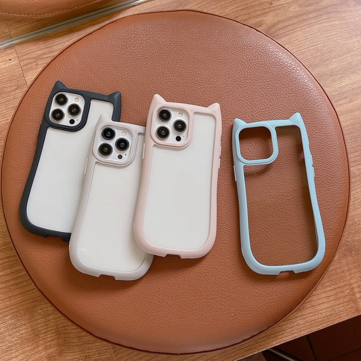 Xym Cat Ears Acrylic Phone Cases for iPhone Models